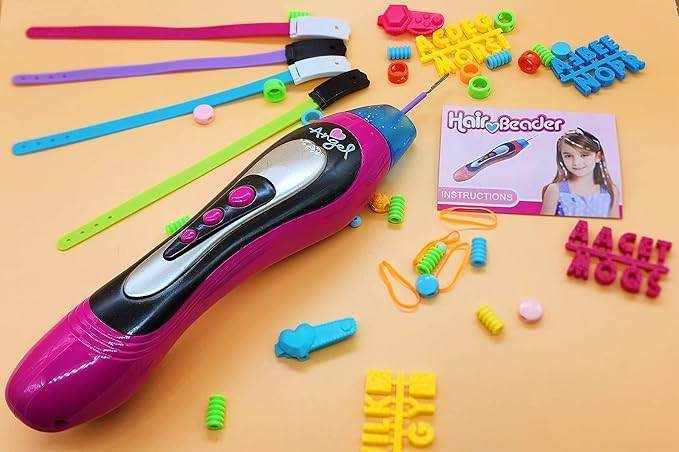 2-in-1 Hair Beader Kit – DIY Hair Braiding & Beading Toy for Girls - www.habarya.com