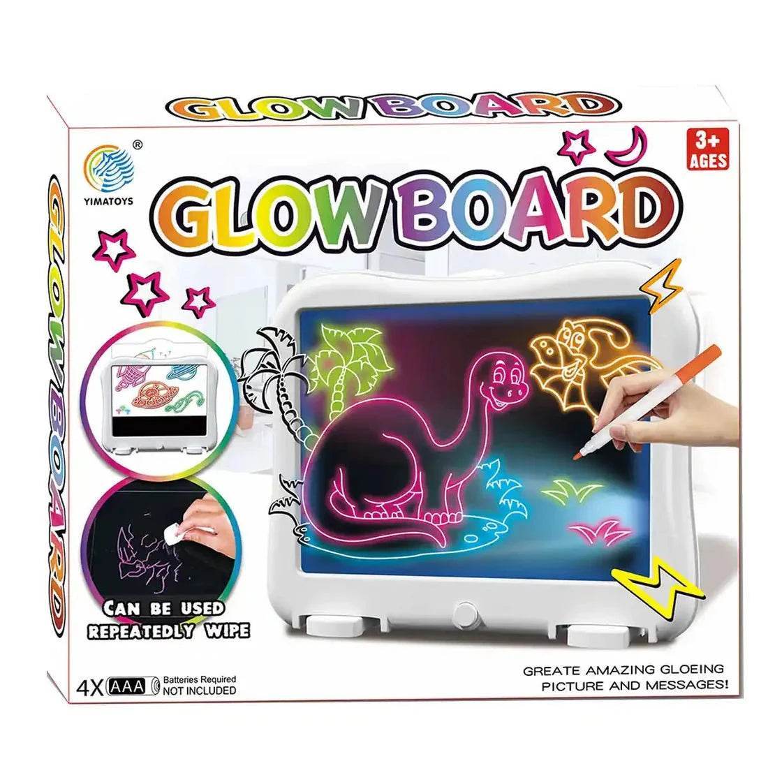 3D Magic Writing Board for Kids – Fun Learning & Drawing Toy - www.habarya.com