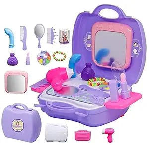 Beauty Set for Girls – Pretend Makeup & Hair Styling Toy Kit