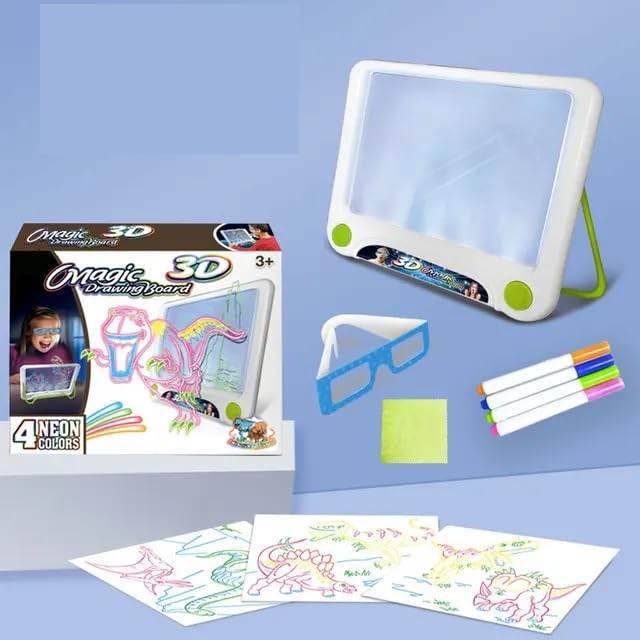 3D Magic Writing Board for Kids – Fun Learning & Drawing Toy - www.habarya.com