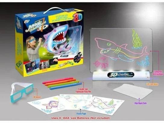 3D Magic Writing Board for Kids – Fun Learning & Drawing Toy - www.habarya.com