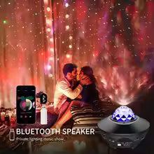 Bluetooth Starry Sky Projector – LED + Laser Ceiling Light with Music & Adjustable Brightness