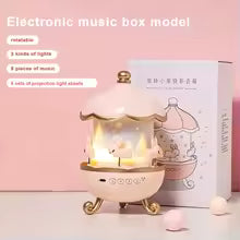 Bunny's Carousel – Cute Music Night Light