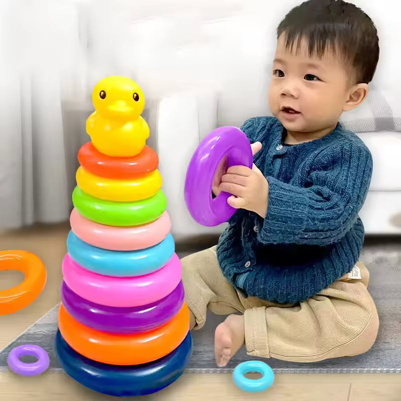 Rainbow Stacking Tower – Fun & Learning in One Toy!