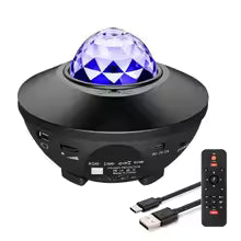 Bluetooth Starry Sky Projector – LED + Laser Ceiling Light with Music & Adjustable Brightness