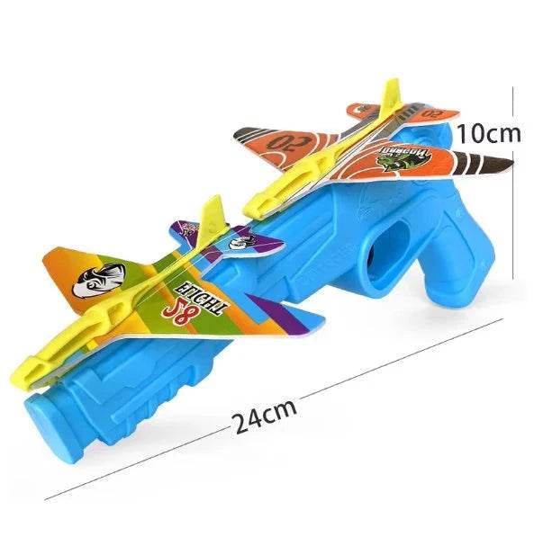 Airplane Catapult Gun – Flying Toy Plane Launcher for Kids - www.habarya.com