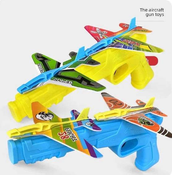 Airplane Catapult Gun – Flying Toy Plane Launcher for Kids - www.habarya.com