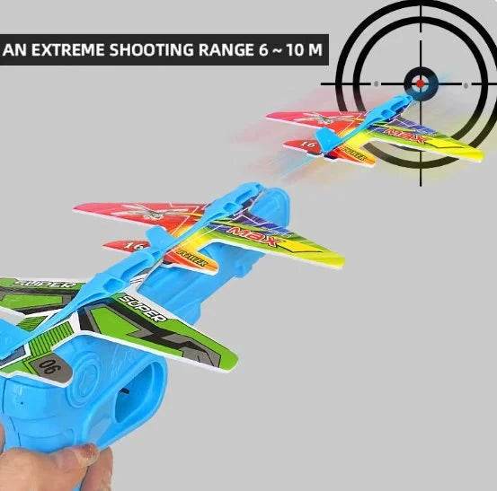 Airplane Catapult Gun – Flying Toy Plane Launcher for Kids - www.habarya.com