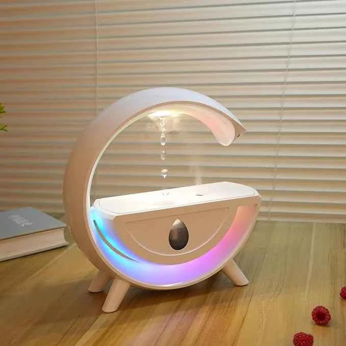 Anti-Gravity Cool Mist Humidifier – USB Air Diffuser with Light & White Noise