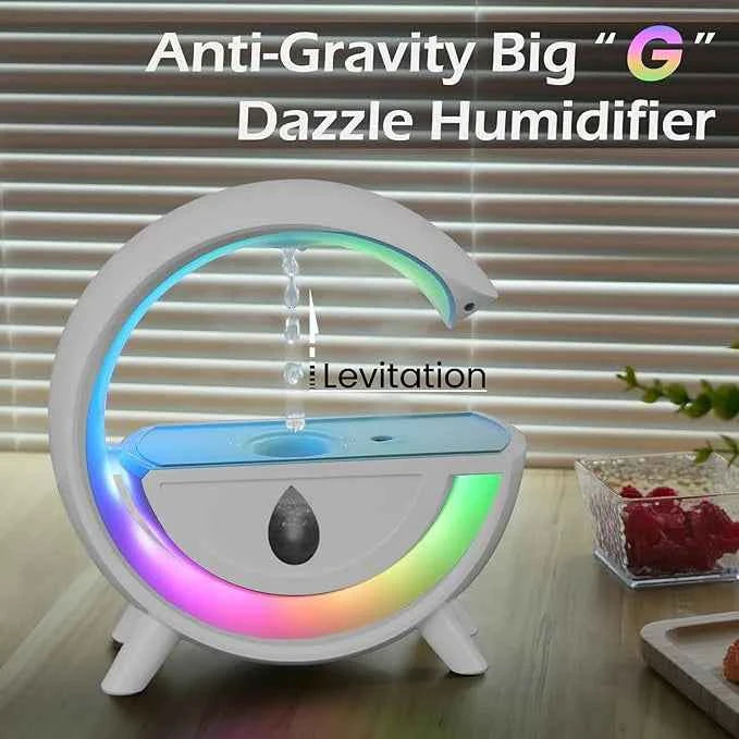 Anti-Gravity Cool Mist Humidifier – USB Air Diffuser with Light & White Noise