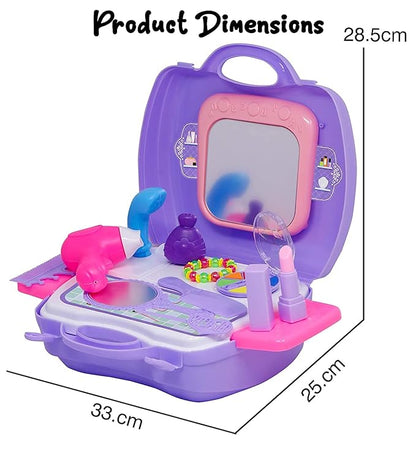 Beauty Set for Girls – Pretend Makeup & Hair Styling Toy Kit