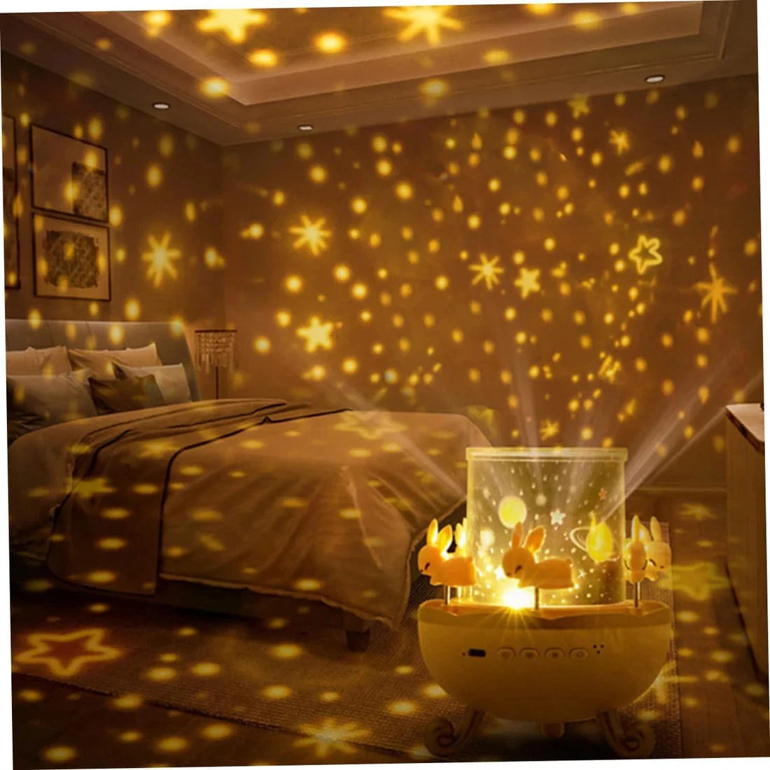 Bunny's Carousel – Cute Music Night Light