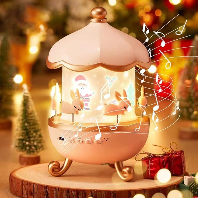 Bunny's Carousel – Cute Music Night Light