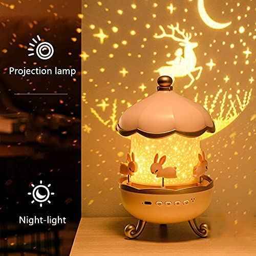 Bunny's Carousel – Cute Music Night Light