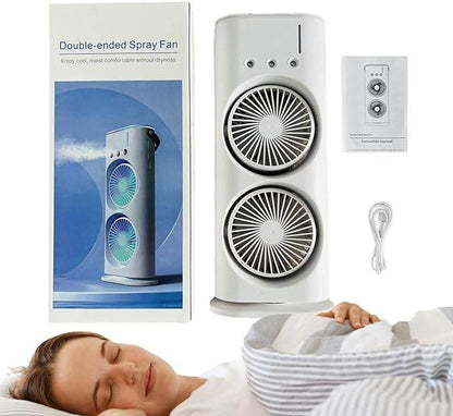 Double Mist Fan - Cool Your Space with Refreshing Dual Mist Technology - www.habarya.com