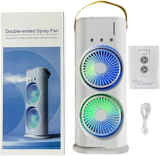 Double Mist Fan - Cool Your Space with Refreshing Dual Mist Technology - www.habarya.com