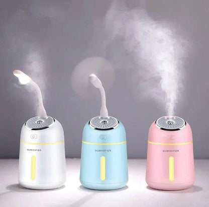 4-in-1 Mini USB Humidifier with Light, Fan & Aroma Function - www.habarya.com