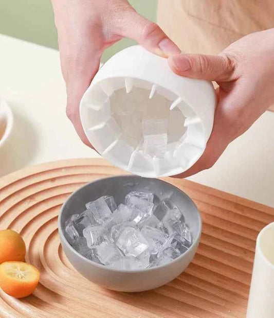 Silicone Ice Cube Tray – Easy Press Ice Mold (55 Cubes)