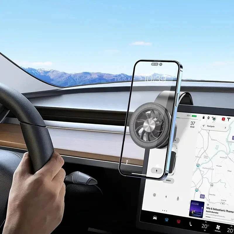 Dashboard Magnetic Phone Mount for Car – 360° Rotation - www.habarya.com