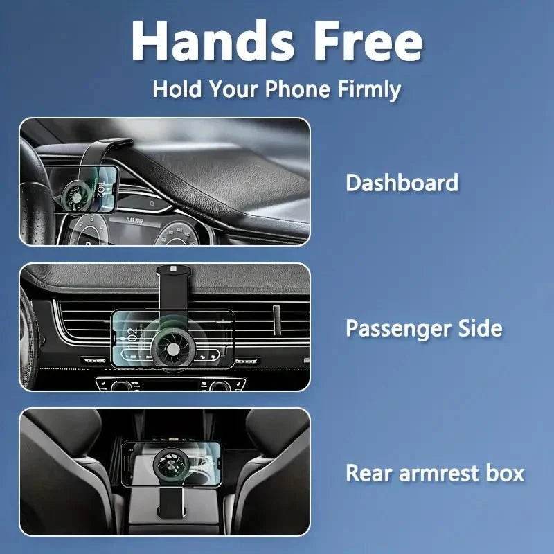 Dashboard Magnetic Phone Mount for Car – 360° Rotation - www.habarya.com