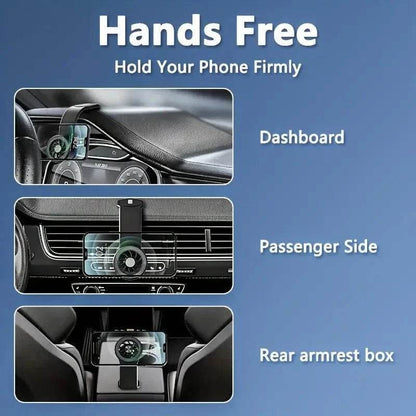 Dashboard Magnetic Phone Mount for Car – 360° Rotation - www.habarya.com