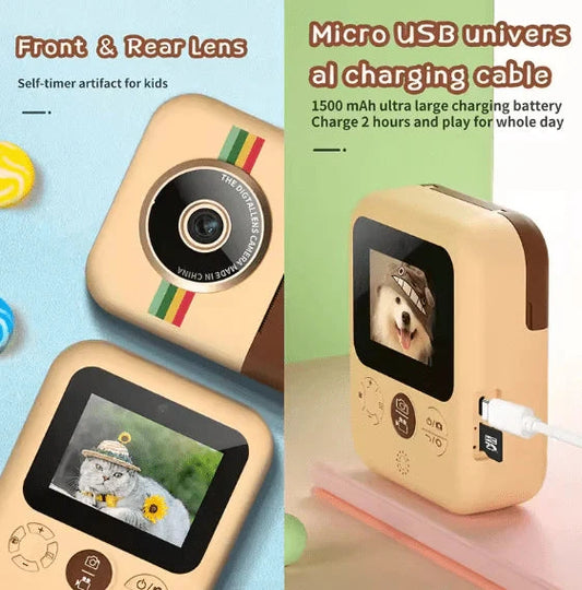 Kids Mini Print Camera – Snap & Print in Seconds!