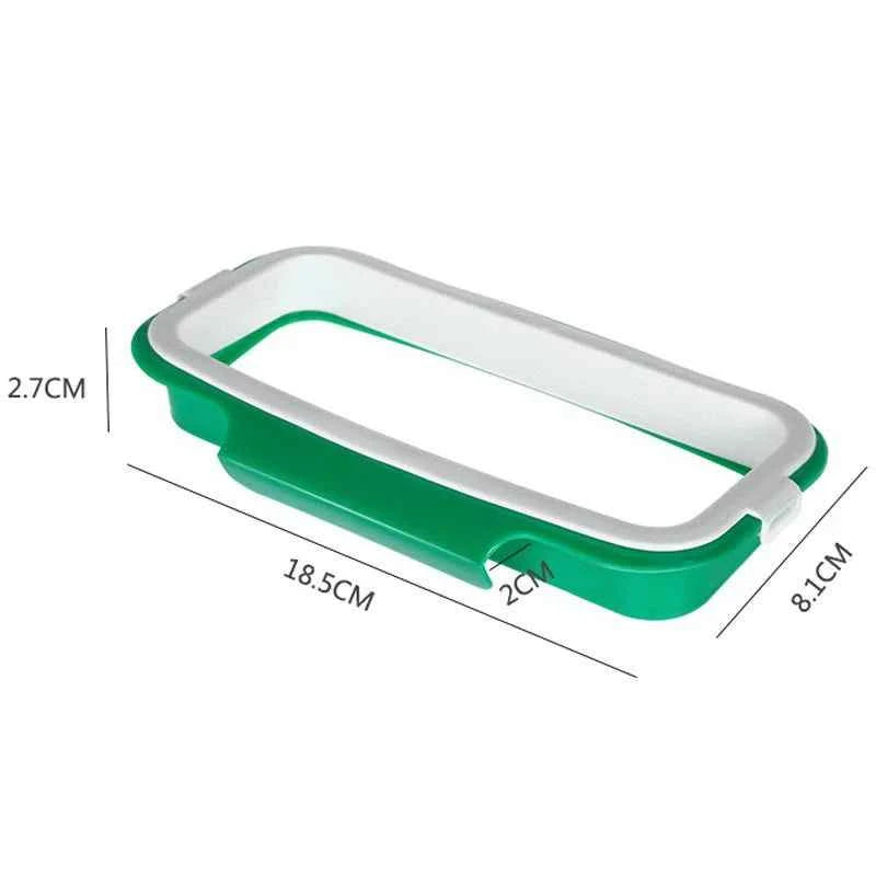 Towel and Trash Bag Holder – Easy Over-the-Door Kitchen Organizer