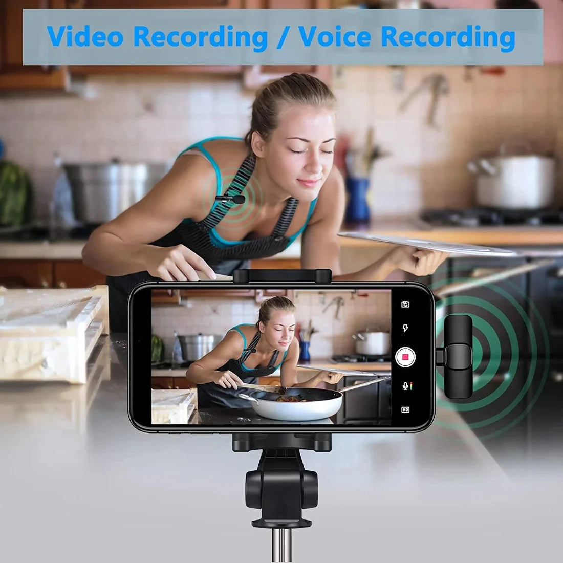 Wireless Clip Mic for iPhone & iPad